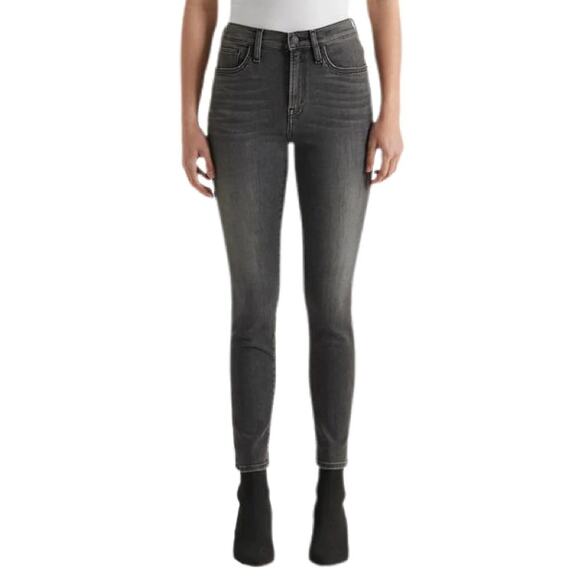 Edwin Women's Candice High Rise Skinny Leg Denim Jeans Washed Black 24 New - Picture 1 of 11